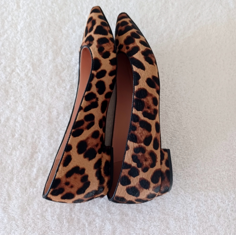 J. Crew Leopard Print Pointed Toe Flats in Brown and Black EUC 🙌 - Picture 6 of 15
